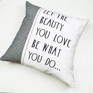 Rae Dunn pillow 
Home decor in perfect condition